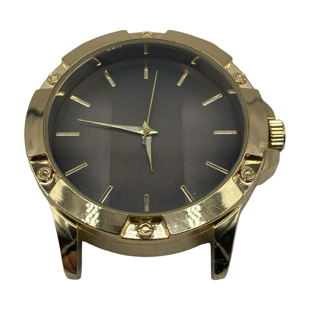 Accutime Watch Corp Men's Gold Tone Quartz Watch Running